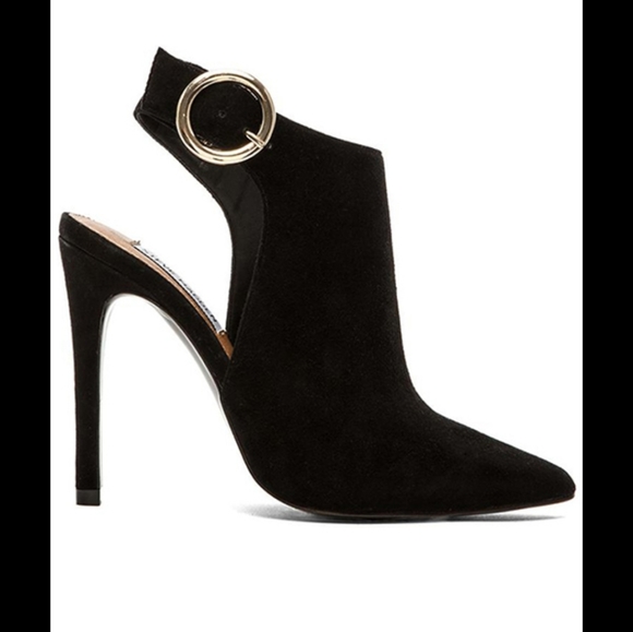 Steve Madden "Pointer" black suede heeled bootie - Picture 4 of 11